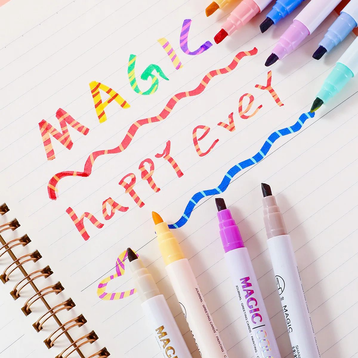 Double-ended Magic Color Chang - đánh giá và giá Pastel Highlighter Set Double Ended